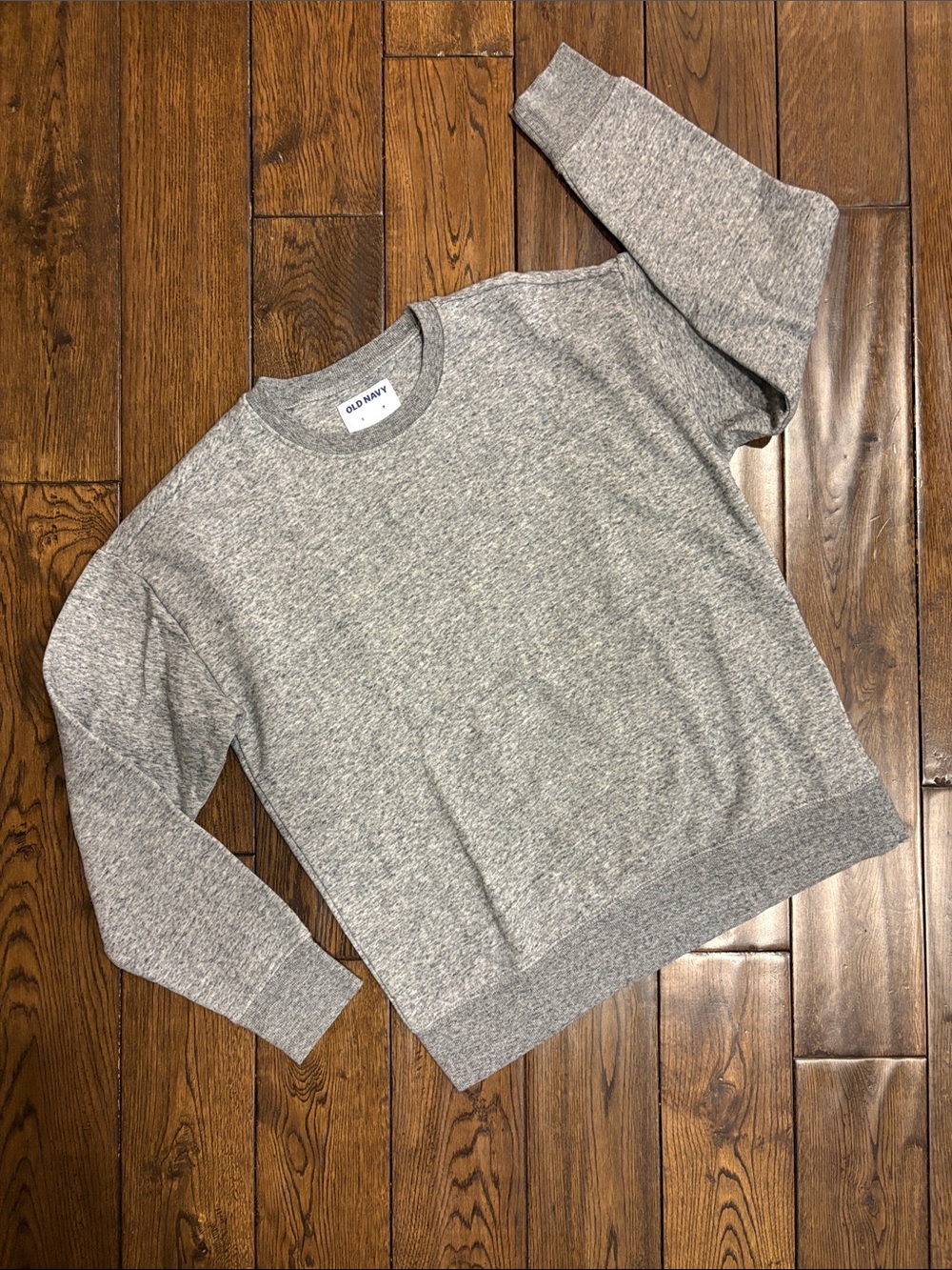 Old Navy Men's Gray Marled Crewneck Sweater